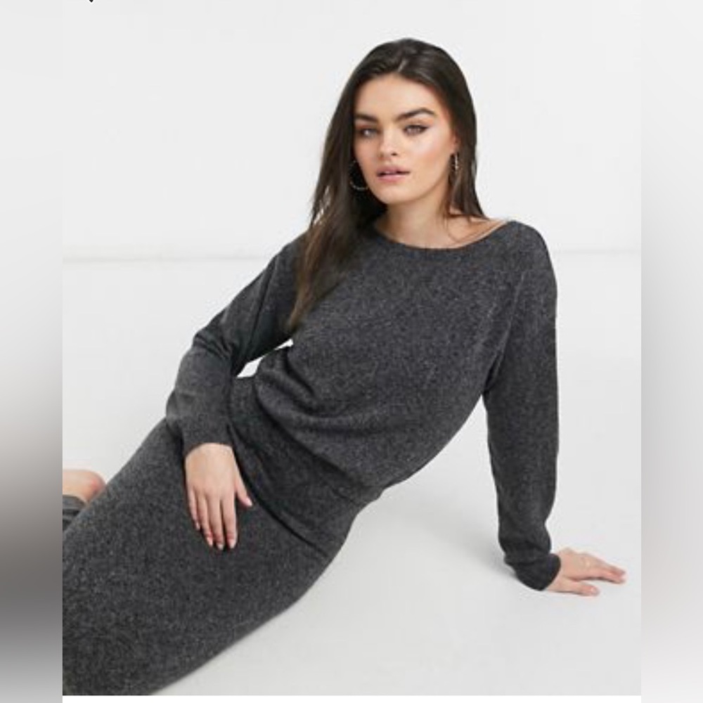 M Lounge knitted midaxi overlay dress size Small